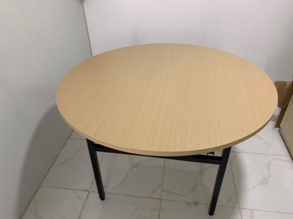 bàn tròn gấp 190