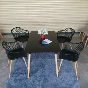 Bàn cafe 1541D mặt gỗ