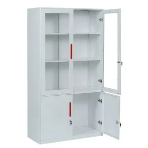 Tủ sắt TU09K3D 2 cánh kính đẹp