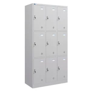 Tủ sắt Locker TU983-3K cánh mở 9 khoang