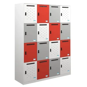 Tủ sắt Locker TU984-4KS sơn tĩnh điện có 16 khoang khóa số