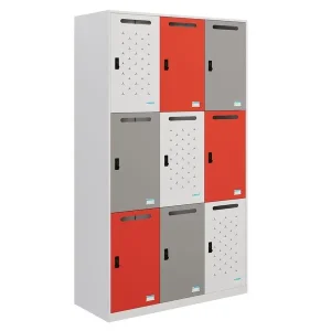 Tủ sắt Locker TU983-3KS sơn tĩnh điện có 9 khoang